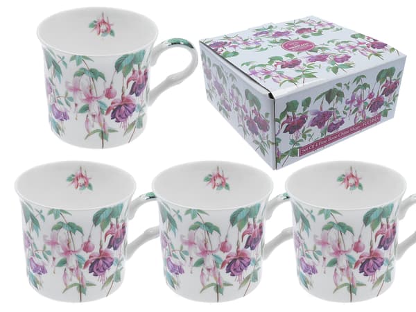 Sæt med 4 kopper - Fuchsia (FBCh)
