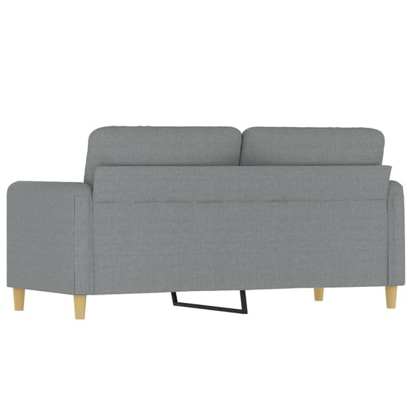 vidaXL 2-sitssoffa ljusgrå 140 cm tygklädsel