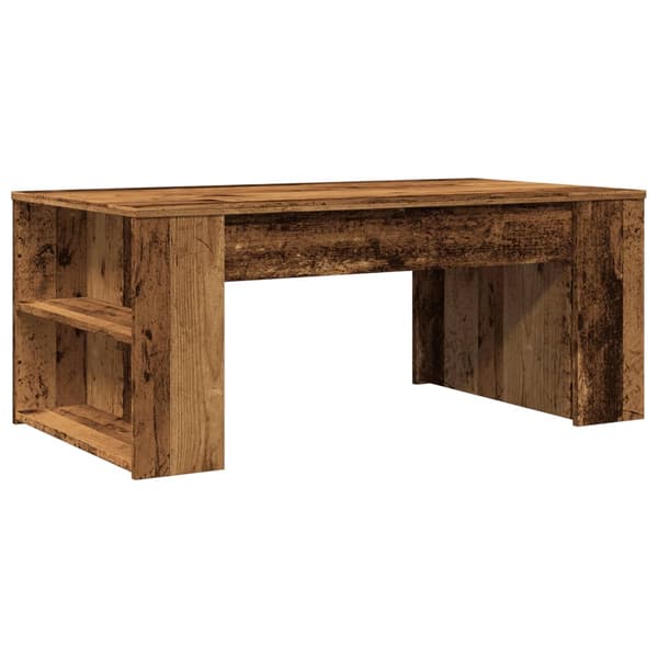 vidaXL Soffbord, Antikträ, 102x55x42 cm