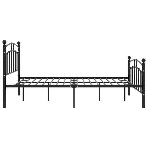 vidaXL sengestel sort metal 200 x 200 cm