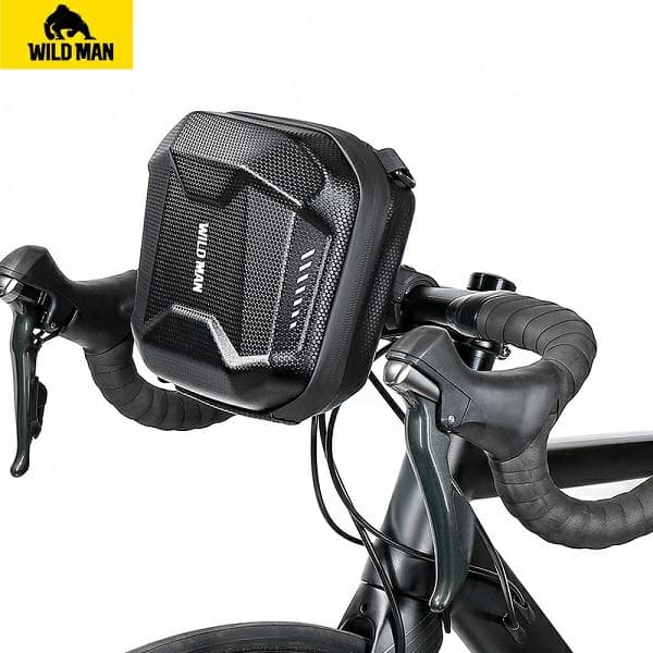 Steltaske, cykelholder WILDMANE18, sort