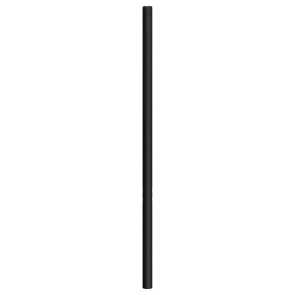 vidaXL metalsengegavl, sort, 193 cm