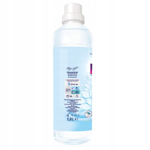 Purox Mega Soft sköljmedel 1,8 l - parfymfri