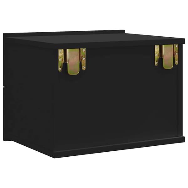 vidaXL sengebord sort 40 x 30 x 30 cm spånplade
