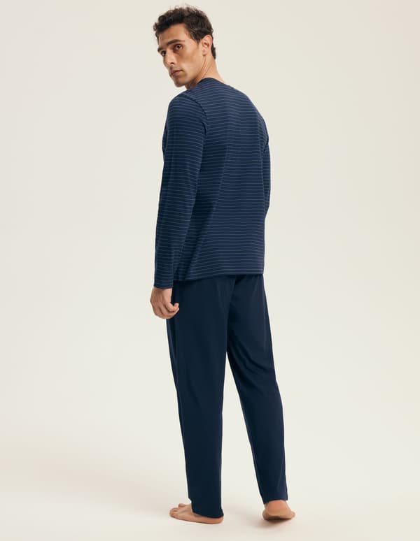 Nya Henderson herrpyjamas | Marinblå 2XL