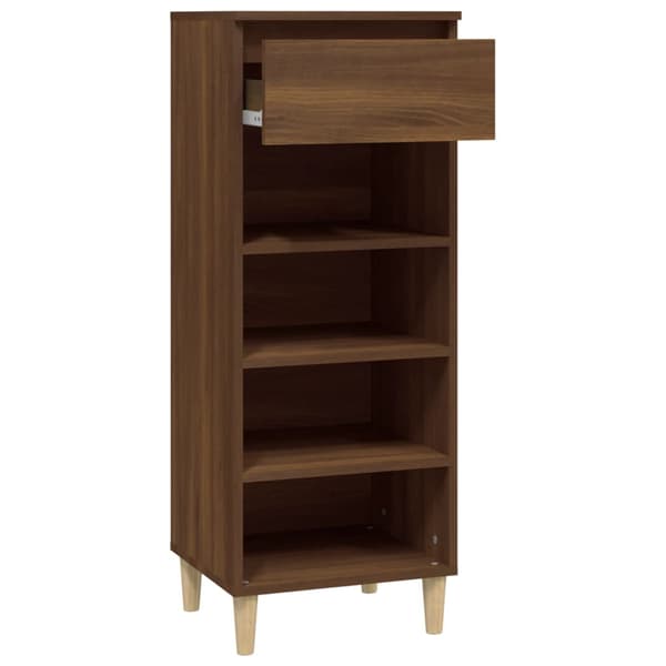 vidaXL skoskab brunt egetræ 40x36x105 cm