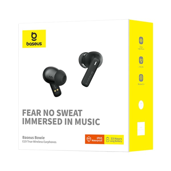 Bowie E19 TWS Trådløse In-Ear USB-C Hovedtelefoner - Sort