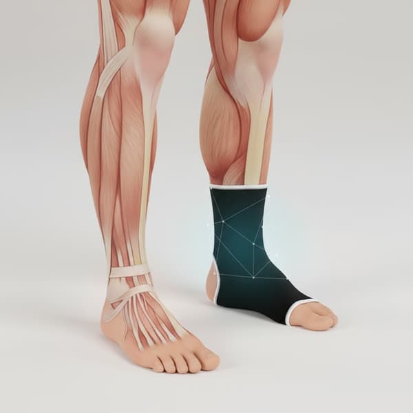 BC 2 stk. ankelstøtte kompression stabilisator ankelbandage