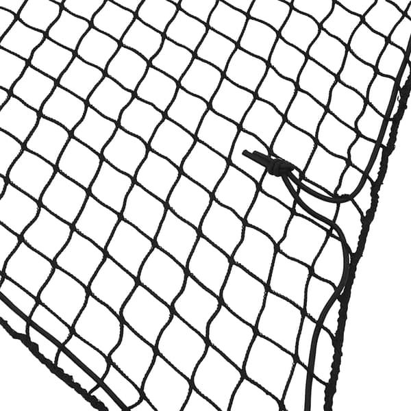 vidaXL Trailernet med elastisk reb sort 2,1x1,25 m PP