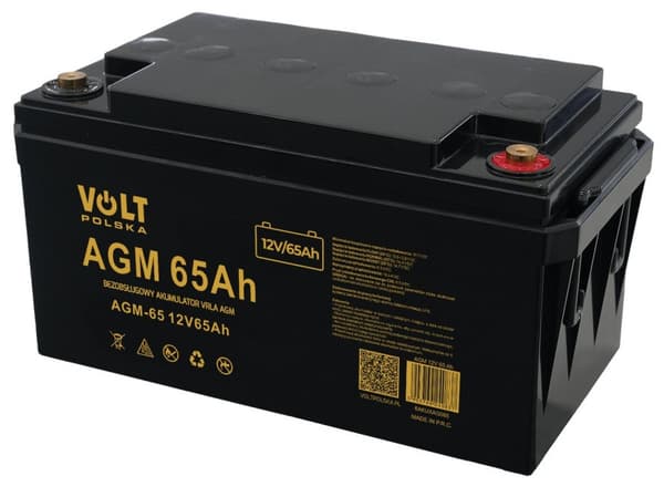 Volt Polska AGM 12V 65Ah VRLA batteri