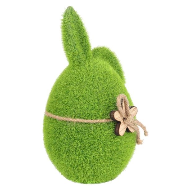 Flockhare med träblomma 18 cm grön