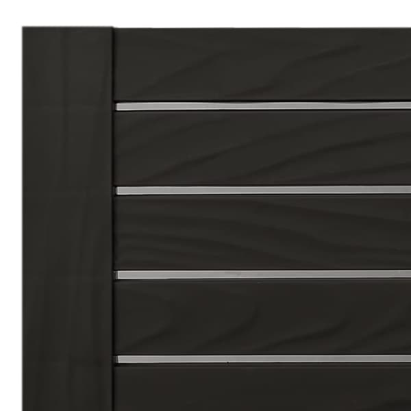 vidaXL liggestol, sort, 155x58x83 cm, polypropylen