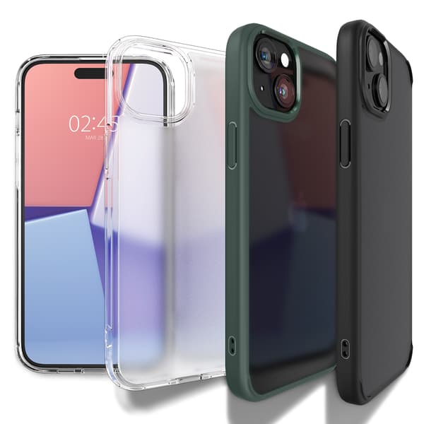 Ultra Hybrid-cover til iPhone 15 Plus Beige