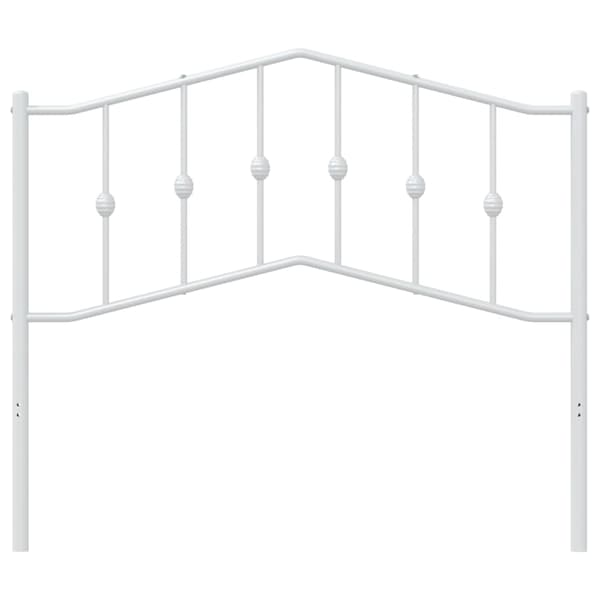 vidaXL metalsengegavl hvid 107 cm