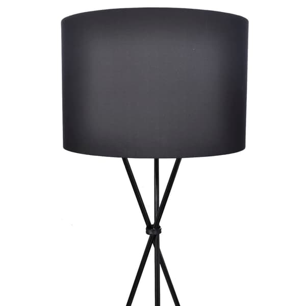 vidaXL gulvlampe, sort