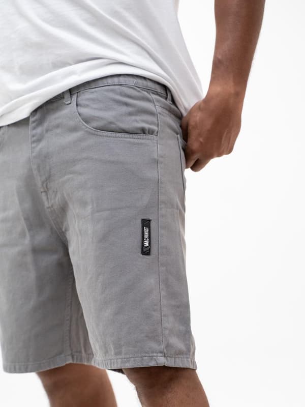 Herr Grå MyStars Washing Basic Jeansshorts 30