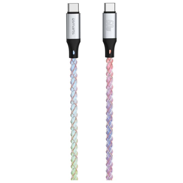 4smarts USB-C til USB-C 60W 1,5m RGB-kabel