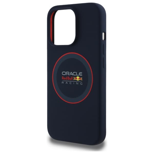 Red Bull Silikone Red Ring MagSafe-etui til iPhone 14 Pro, Marineblå