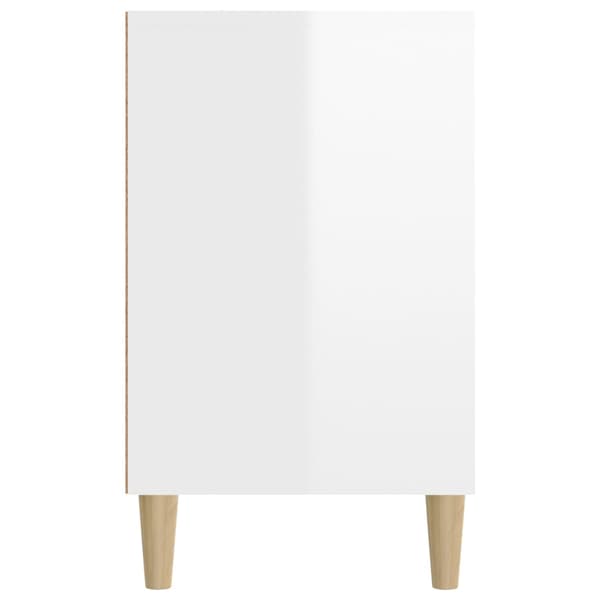 vidaXL Skoskåp högglans vit 102x36x60 cm