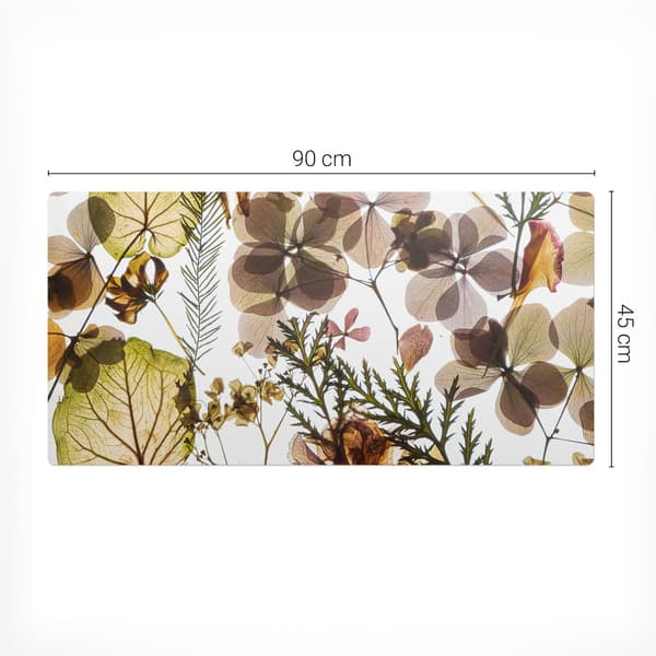 Designer laptopskyddsmåtte tørrede blade og blomster 90x45 cm