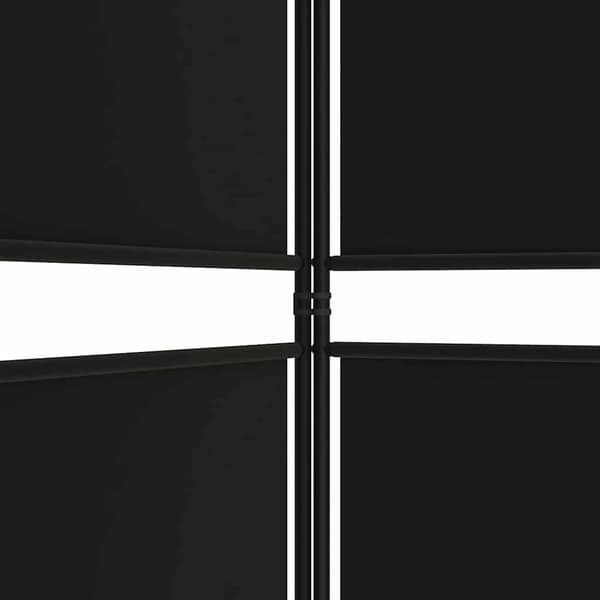 vidaXL 3-panels rumdeler, sort, 150x220 cm, stof
