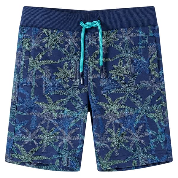 Barnshorts med dragsko, marinblå, 104
