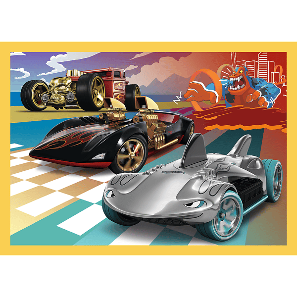 Hot Wheels 4in1 legetøjsbiler sæt / Mattel