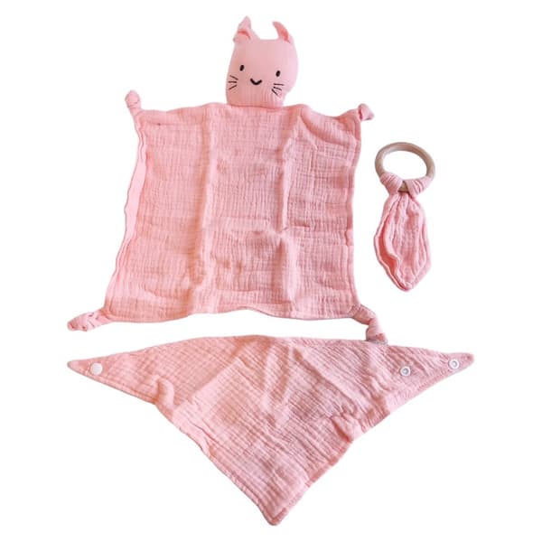 Haklapp i ekologisk bomull Rosa bitring