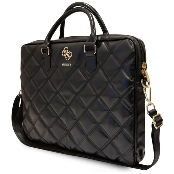 Guess Quiltet 4G Laptoptaske til op til 16" Sort