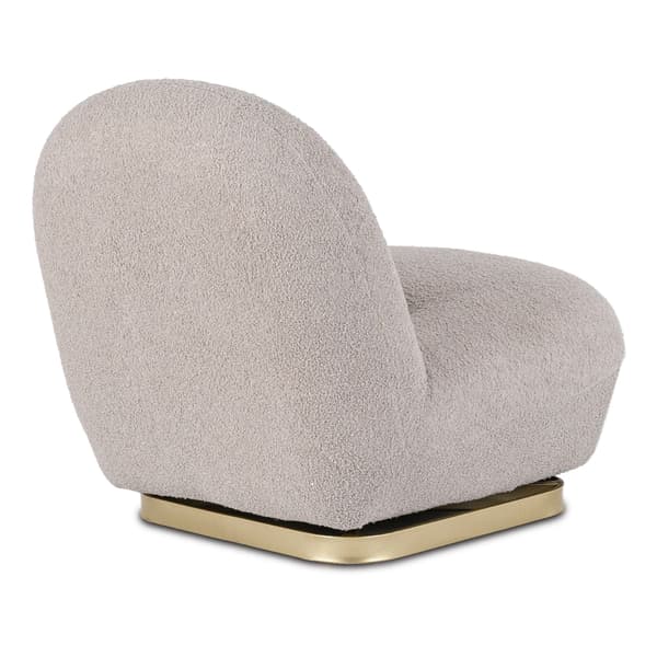 SONNY Grå Bouclé Moderne Drejestol