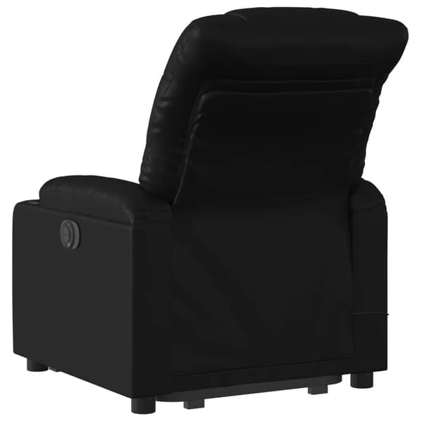 vidaXL elektrisk lænestol med massage, sort