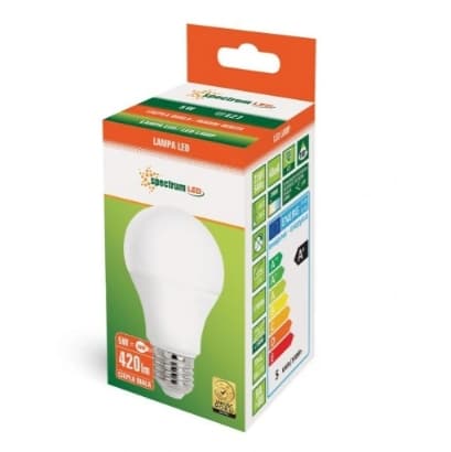 LED-lampa E27 5W varmvit WOJ13271 Spectrum
