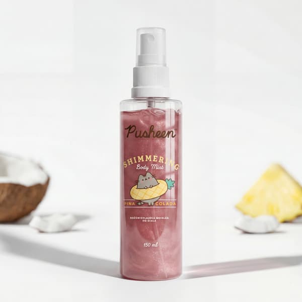 Pusheen glitrende bodyspray roseguld 150 ml