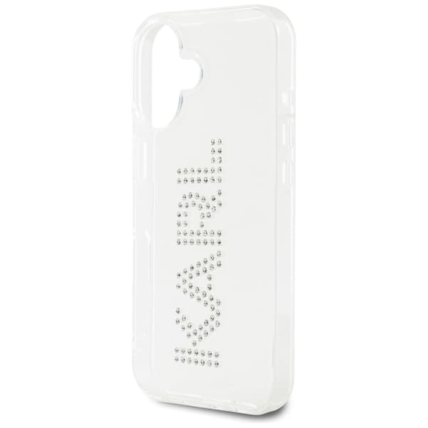 Karl Lagerfeld IML Strass-logotypskal till iPhone 16 Transparent