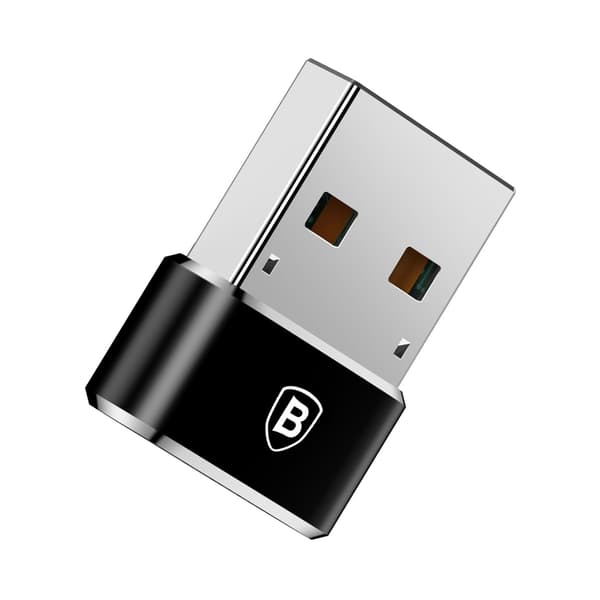 Pieni USB-C - USB-pistokesovitin - musta