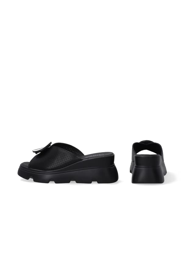 Klassiske sorte kile sandaler Klassiske sorte kile sandaler 38