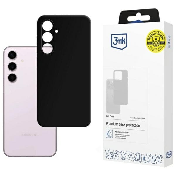 3MK Matt cover til Galaxy S24, sort