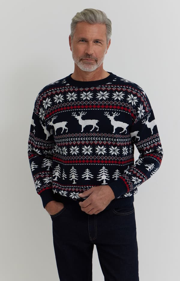 Bomuldssweater med print XS