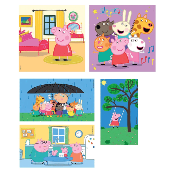 10-in-1-palapeli. Upea väri. Peppa Pig