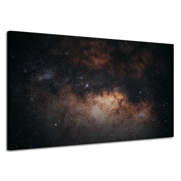 Lærredstryk Rumgalakse Stjerner 120x70cm