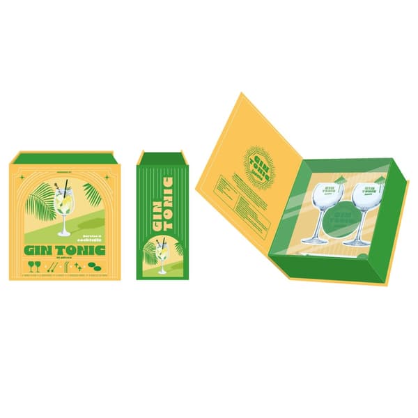 GIN&tonic lime cocktail setti 10 kpl.
