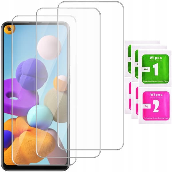 3x Härdat Glas för Samsung Galaxy A21s Solid | 3-PACK