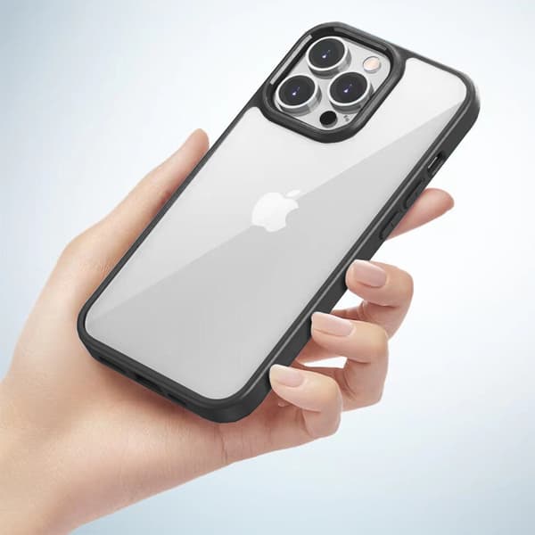 Hybridskal för iPhone 14 Pro Max, mattsvart