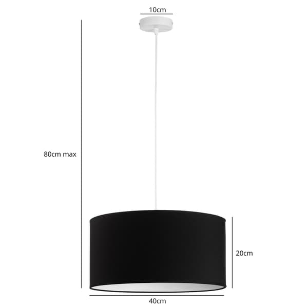 Tornado BAD1 lampa svart