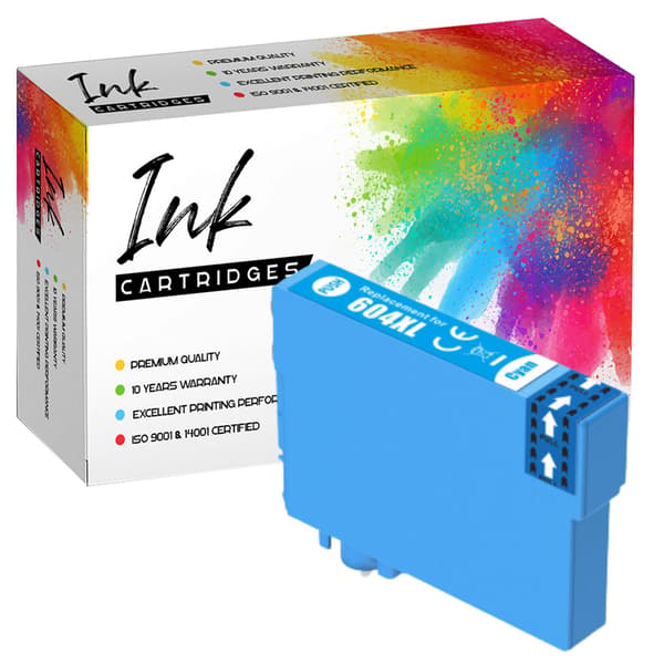 Epson GP-E604XL C cyan - kompatibel blæk