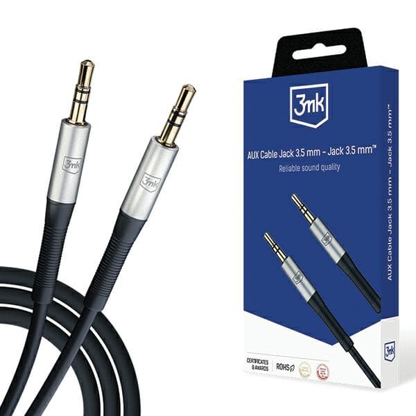 3mk AUX-kabel Jack 3,5 mm til Jack 3,5 mm