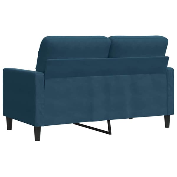 vidaXL 2-sitssoffa blå 120 cm klädd i sammet