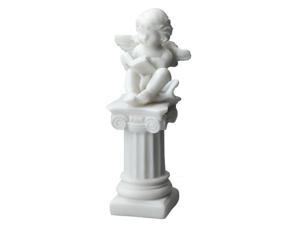 Ängel som läser en bok - grekisk alabaster