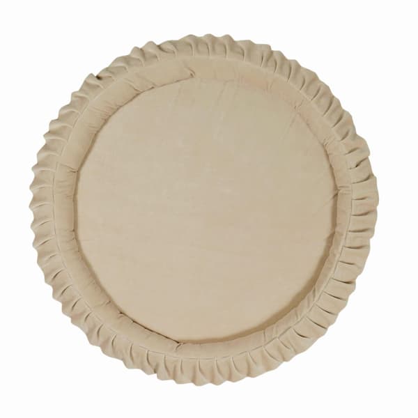 Redemåtte 120 cm til børn, fløjlsblød beige