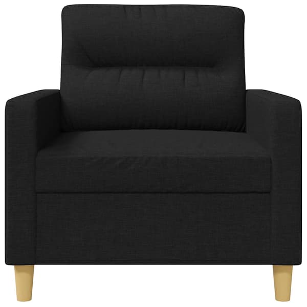vidaXL lænestol, sort, 60 cm, stofbetræk